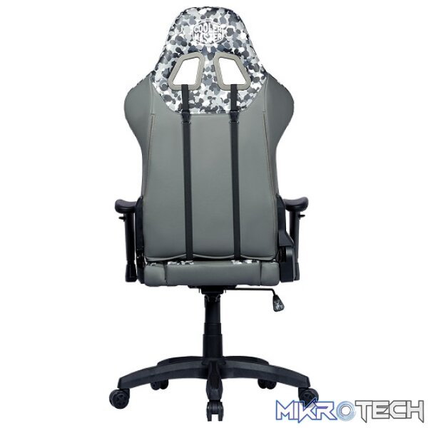 Cooler Master Caliber R1S Dark Knight Camo Gaming Chair With Adjustable Head/Lumbar Pillow Support And 180° Tilt And Weight Recommended Between 40kg to 90kg - Grey Camo Colour - Image 3