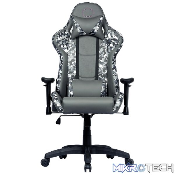 Cooler Master Caliber R1S Dark Knight Camo Gaming Chair With Adjustable Head/Lumbar Pillow Support And 180° Tilt And Weight Recommended Between 40kg to 90kg - Grey Camo Colour - Image 5