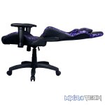 Cooler Master caliber R1S Premium CM Camo Gaming Chair With Adjustable Head/Pillow Support And 180° Tilt And Weight Recommended Between 40kg to 90kg - Black/Purple CM Camo Colour - Image 4