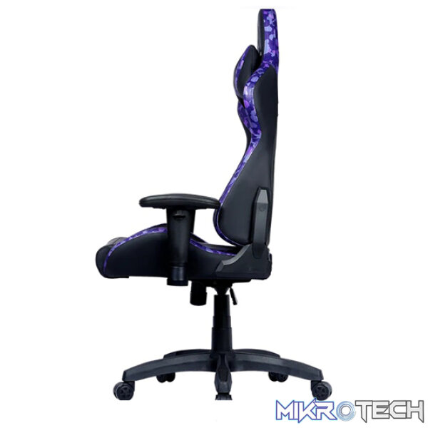 Cooler Master caliber R1S Premium CM Camo Gaming Chair With Adjustable Head/Pillow Support And 180° Tilt And Weight Recommended Between 40kg to 90kg - Black/Purple CM Camo Colour - Image 5