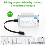 UGreen 10801 Micro USB-B 3.0 Male to USB3.0 Female OTG Adapter With Nickle-Plated Connectors & Supports Data Transfer rate up to 5Gbps - Black Colour - Image 2