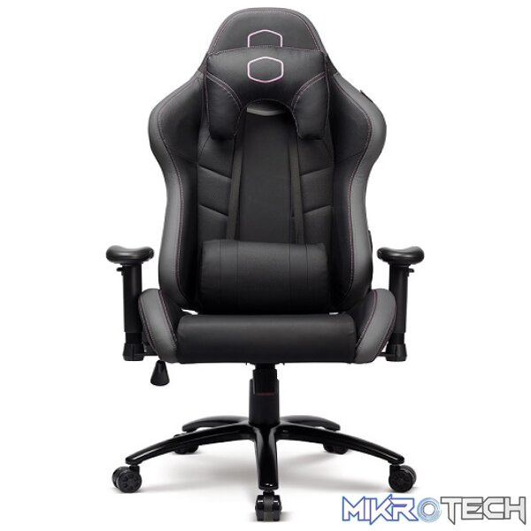 Product Cooler Master Caliber R2 Racing Gaming Chair With Omni-Directional Elevation/Rotation Adjustments And Ergonomic Headset And Lumbar Pillow Support And Weight Recommended Between 45kg to 100kg - Black/Grey Colour - Image 1