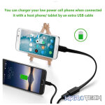 UGreen 10801 Micro USB-B 3.0 Male to USB3.0 Female OTG Adapter With Nickle-Plated Connectors & Supports Data Transfer rate up to 5Gbps - Black Colour - Image 3