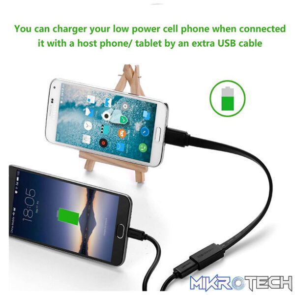 UGreen 10801 Micro USB-B 3.0 Male to USB3.0 Female OTG Adapter With Nickle-Plated Connectors & Supports Data Transfer rate up to 5Gbps - Black Colour - Image 3