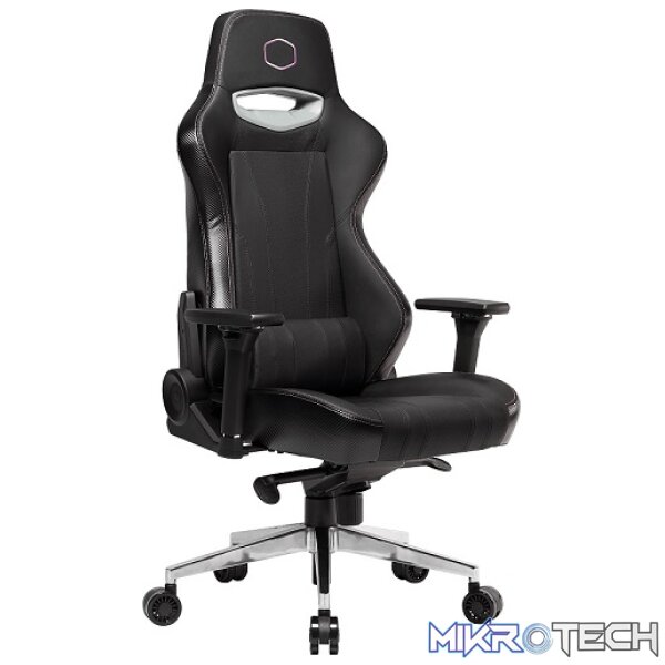 Cooler Master Caliber X1 Ergo Gaming Chair With Unibody Cold Molded Foam And 4D Aluminum Armrest And Full 180° Recline And Weight Recommendation Between 45kg to 120kg - Black Colour - Image 2
