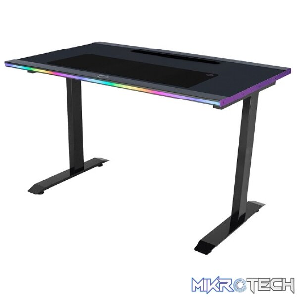 Product Cooler Master GD120 120CM ARGB Compact Ergonomic Gaming Desk Allowing ARGB Lighting Sychronization With MASTERPLUS+ APP And Built With Cable Management Tray And Upto 100KG (MAX) - Black Colour - Image 1