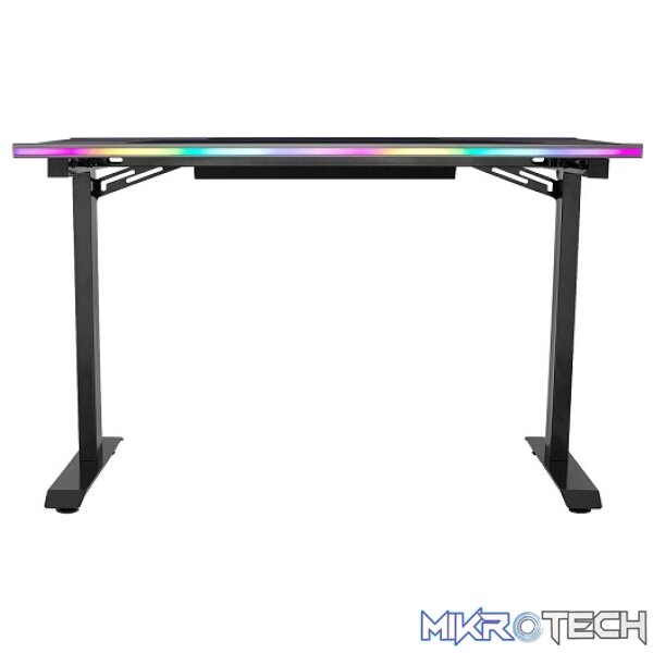 Cooler Master GD120 120CM ARGB Compact Ergonomic Gaming Desk Allowing ARGB Lighting Sychronization With MASTERPLUS+ APP And Built With Cable Management Tray And Upto 100KG (MAX) - Black Colour - Image 2