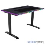 Cooler Master GD120 120CM ARGB Compact Ergonomic Gaming Desk Allowing ARGB Lighting Sychronization With MASTERPLUS+ APP And Built With Cable Management Tray And Upto 100KG (MAX) - Black Colour - Image 3