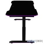 Cooler Master GD160 160CM 3-Level Height Adjustable Ergonomic Gaming Desk With Full-size Surfaced Mousepad* And Cable Management Tray And Upto 100KG (MAX) - Black/ Purple Colour - Image 3