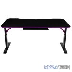 Cooler Master GD160 160CM 3-Level Height Adjustable Ergonomic Gaming Desk With Full-size Surfaced Mousepad* And Cable Management Tray And Upto 100KG (MAX) - Black/ Purple Colour - Image 4