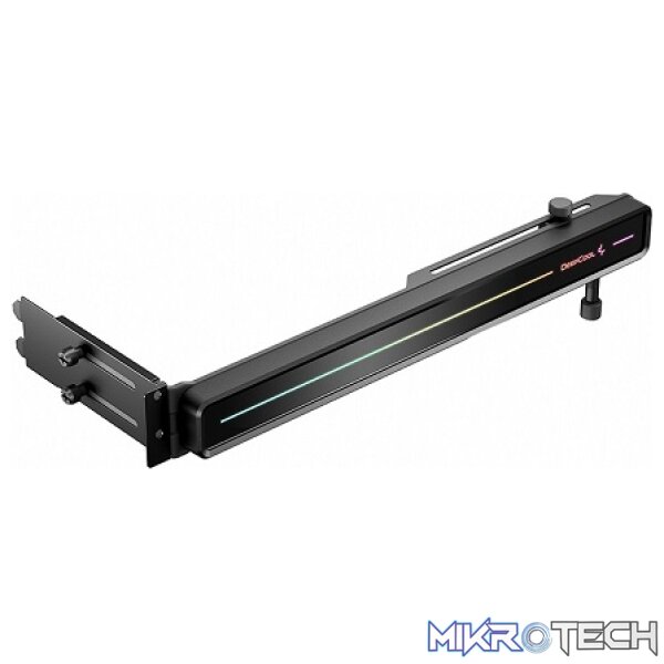 DeepCool ST500 A-RGB Horizontal Graphic Card Holder With Adjustable 3-Axiz Design And Universal Compatibility - Black Colour - Image 2