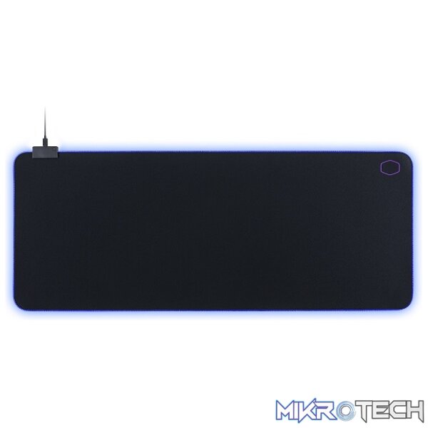 Product Cooler Master MasterAccessory MP750 XL RGB Mousepad With Lighting Synchronization And Non-Slip Rubberized Base And Water-Resistant Fabric And Splash-Proof LEDs - Black Colour - Image 1