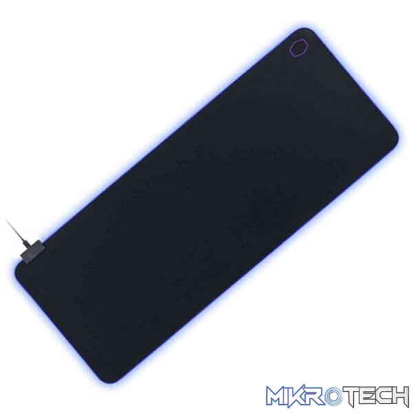 Cooler Master MasterAccessory MP750 XL RGB Mousepad With Lighting Synchronization And Non-Slip Rubberized Base And Water-Resistant Fabric And Splash-Proof LEDs - Black Colour - Image 4
