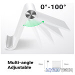 UGreen 30285 Multi-Angle Adjustable Mobile Phone Stand With Aluminum Alloy Hinge & Suitable for 4 ~ 7.9" Smartphone/Tablet - White Colour - Image 2