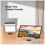 UGreen 30485 Multi-Angle Adjustable Tablet Stand With Premium ABS Material And Suitable For Devices Within 12" - White Colour - Image 3