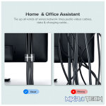 UGreen 40356 Nylon Hook & Loop 5m Cable Ties With High-Quality Materials & Strong Adhesion - Black Colour. - Image 3