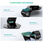 UGreen 40998 Car Dashboard Clip Phone Holder With Adjustable Angle Viewing & Suitable for 4 - 6.5" Mobile Devices - Black Colour. - Image 4