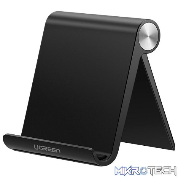 Product UGreen 50747 Multi-Angle Adjustable Mobile Phone Stand With Aluminum Alloy Hinge & Suitable for 4 ~ 7.9" Smartphone/Tablet - Black Colour - Image 1