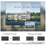 UGreen 40253 HDMI Male to VGA Female W/O Audio Adapter with Gold-Plated Connectors and Supports Full-HD 1080P@60Hz Resolution - Black Colour - Image 5