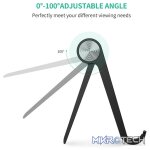 UGreen 50747 Multi-Angle Adjustable Mobile Phone Stand With Aluminum Alloy Hinge & Suitable for 4 ~ 7.9" Smartphone/Tablet - Black Colour - Image 3