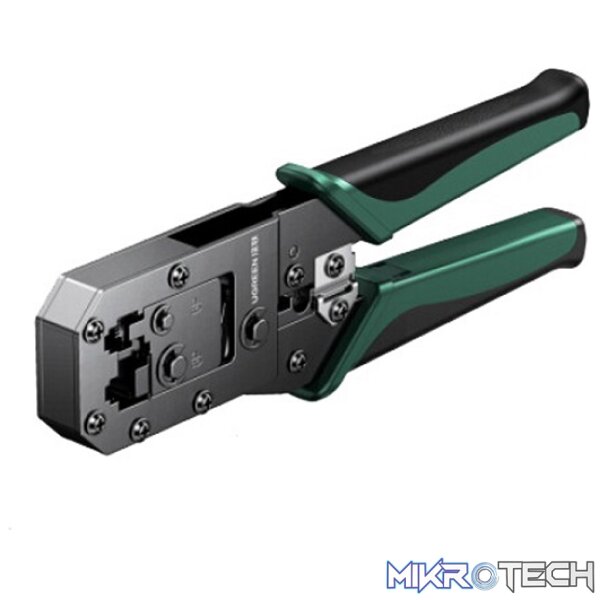 Product UGreen 70683 Multi-Functional LAN (RJ11/RJ45) Cable Crimping Tool With Good Bearing Capability And High Sharpness Blades - Black/Green Colour - Image 1