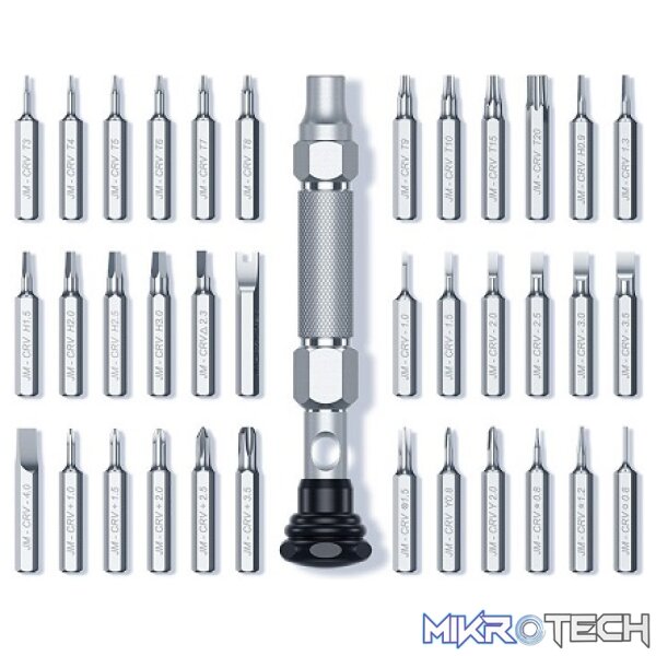 UGreen 80459 38-IN-1 Aluminium Alloy Screwdriver Set With Ergonomic Handle And Cover Suitable For Repairs - Black Colour. - Image 3