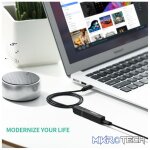 UGreen 40761 3.5mm Bluetooth 5.0 Audio Transmitter Adapter With APTX and Allowing to Pair 2X Devices Simultaneously - Black Colour - Image 3