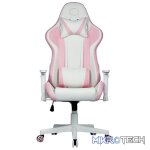Cooler Master Caliber R1S Rose White Camo Gaming Chair With Adjustable Head/Lumbar Pillow Support And 180° Tilt And Weight Recommended Between 40kg to 90kg - Rose White Colour