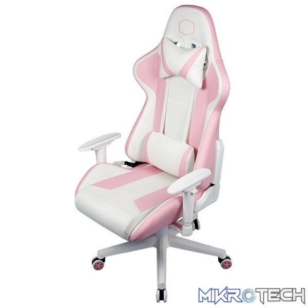 Cooler Master Caliber R1S Rose White Camo Gaming Chair With Adjustable Head/Lumbar Pillow Support And 180° Tilt And Weight Recommended Between 40kg to 90kg - Rose White Colour - Image 3