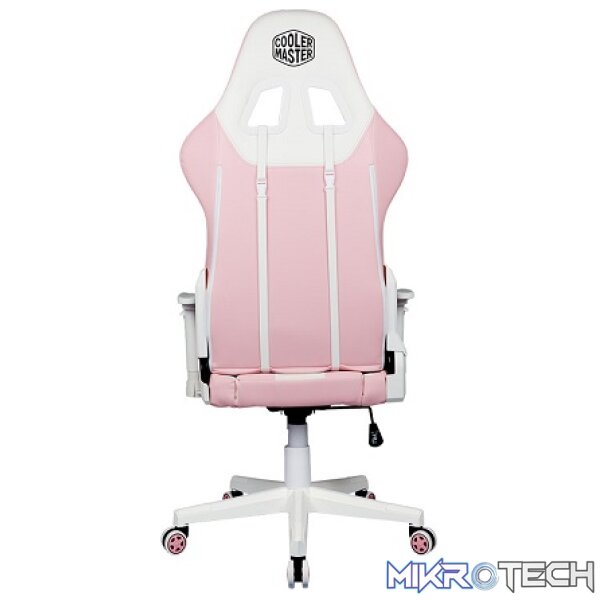 Cooler Master Caliber R1S Rose White Camo Gaming Chair With Adjustable Head/Lumbar Pillow Support And 180° Tilt And Weight Recommended Between 40kg to 90kg - Rose White Colour - Image 4