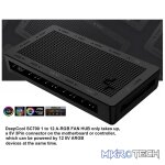 DeepCool SC700 12-Port Addressable RGB Hub Compact and Sturdy Magnetic Case and Simultaneously Connect 12X ARGB 5V/3Pin Components - Black Colour - Image 2