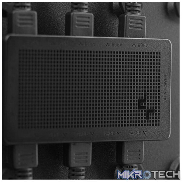 DeepCool SC700 12-Port Addressable RGB Hub Compact and Sturdy Magnetic Case and Simultaneously Connect 12X ARGB 5V/3Pin Components - Black Colour - Image 3