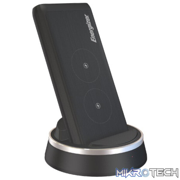 Product Energizer Ultimate QE10006PQ 2-In-1 QI Wireless Charging Station With 10,000mAh, PowerDelivery 3.0 And Dual Output Design With USB-C Port And Wireless Charger - Black Colour - Image 1