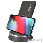 Energizer Ultimate QE10006PQ 2-In-1 QI Wireless Charging Station With 10,000mAh, PowerDelivery 3.0 And Dual Output Design With USB-C Port And Wireless Charger - Black Colour - Image 4