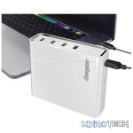 Energizer Ultimate XP20001PD 20,000mAh USB-C PowerDelivery Power Hub With 1X USB-C And 4X USB-A Output Ports And Recharge Via USB-C / Micro-USB Input Port With 3A Quick Charging - White Colour - Image 4