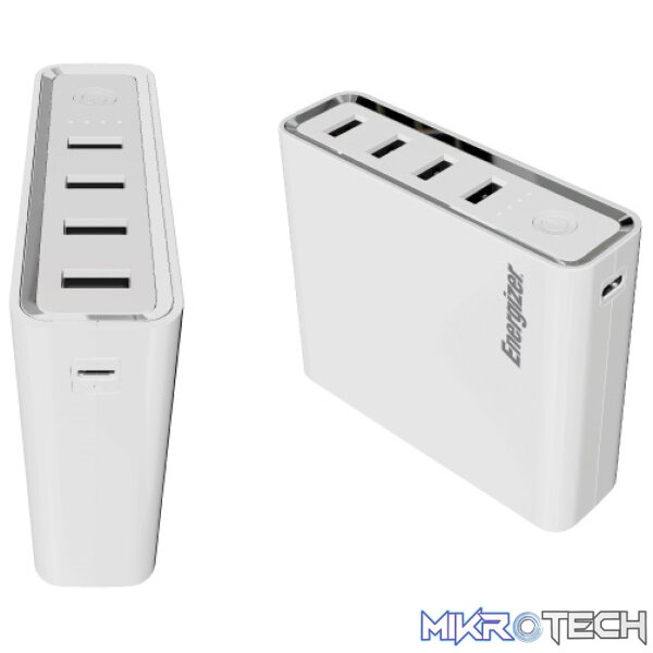 Energizer Ultimate XP20001PD 20,000mAh USB-C PowerDelivery Power Hub With 1X USB-C And 4X USB-A Output Ports And Recharge Via USB-C / Micro-USB Input Port With 3A Quick Charging - White Colour - Image 5