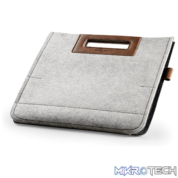Product Cooler Master Elegance Collection Afrino Folio For iPad 2 Easy To Carry With Handle, Water Resistance Material And Protects From Scratches, Dust And Drops - Grey Colour - Image 1
