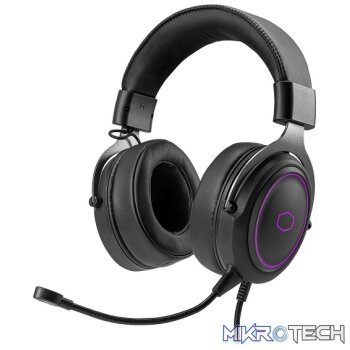 Cooler Master CH331 USB Gaming Headset With 50mm Neodymium Drivers And Omnidirectional Detachable Boom Microphone - Black Colour