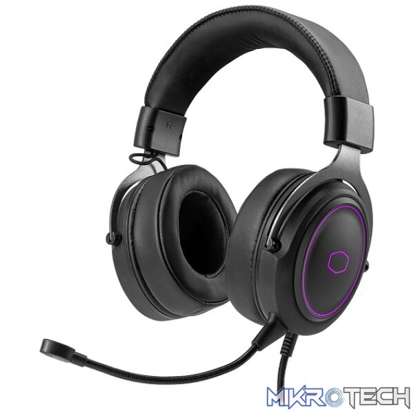 Product Cooler Master CH331 USB Gaming Headset With 50mm Neodymium Drivers And Omnidirectional Detachable Boom Microphone - Black Colour - Image 1