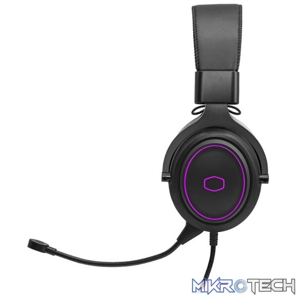 Cooler Master CH331 USB Gaming Headset With 50mm Neodymium Drivers And Omnidirectional Detachable Boom Microphone - Black Colour - Image 3