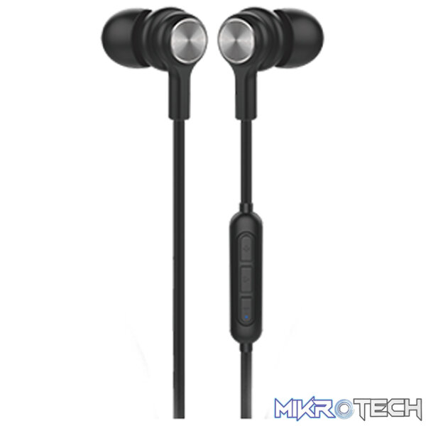 Microlab BOLT200 Premium Wireless Neckband Earbuds With Bluetooth Technology, Built-in Microphone And IPX5 Waterproof And Sweat Reistance - Black Colour - Image 2