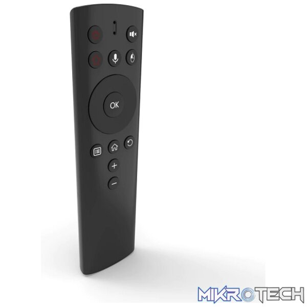 Product SigmaLink RC02F 2.4GHz Wireless Voice Remote Controller With USB Receiver, Built-in With High-Precision Microphone And Supports Google Voice Search / Skype / WhatsApp And Facebook - Black Colour - Image 1