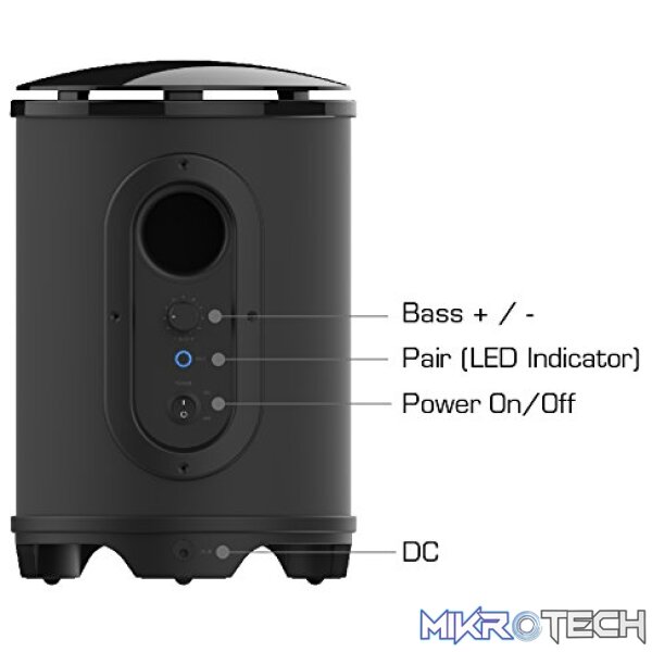 AVerMedia GS335 SonicBlast Wireless Subwoofer With 5.8GHz Wireless Connection And Offers 70Wtt Power - Black Colour - Image 3