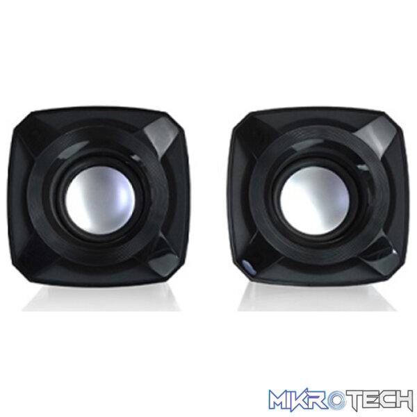 Microlab B16 2.0CH USB-Powered Desktop Speaker With External Knob For Easy Adjustment, 3.5mm Stereo Jack And Supports 5-Watt RMS Output Power - Black Colour - Image 3