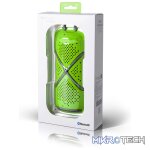 Microlab D22 Bluetooth 4.0 2X3.5Watt Splashproof Portable Speaker With Built-in FM Tuner And Microphone And Support TF Card - Neon Green Colour - Image 4
