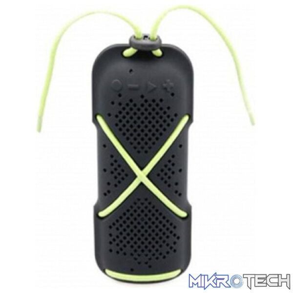 Microlab D22 Bluetooth 4.0 2X3.5Watt Splashproof Portable Speaker With Built-in FM Tuner And Microphone And Support TF Card - Black Colour - Image 2