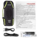 Microlab D22 Bluetooth 4.0 2X3.5Watt Splashproof Portable Speaker With Built-in FM Tuner And Microphone And Support TF Card - Black Colour - Image 4