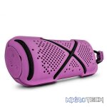 Microlab D22 Bluetooth 4.0 2X3.5Watt Splashproof Portable Speaker With Built-in FM Tuner And Microphone And Support TF Card - Pink Purple Colour - Image 3