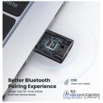 UGreen 80889 Bluetooth V5.0 Mini USB Adapter With LED Indicater And Upto 20m (Max) Coverage Distance - With EDR Technology Supported - Black Colour - Image 2