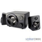 Microlab U210 2.1CH 11-Watt Subwoofer USB-Powered LED Speaker With Bluetooth, 1X AUX, USB, TF Card Slot And Built-in FM Radio - Black Colour - Image 2